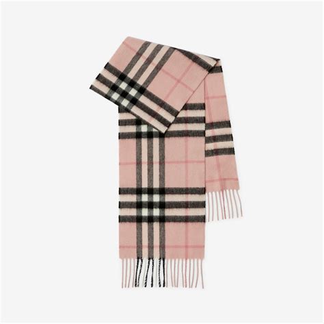 burberry classic cashmere in check ash rose|Check Cashmere Scarf in Ash rose .